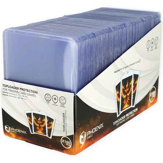 PROTECTIONS TOPLOADERS 35PT 3"X4" (X 100) - PHOENIX SHIELD