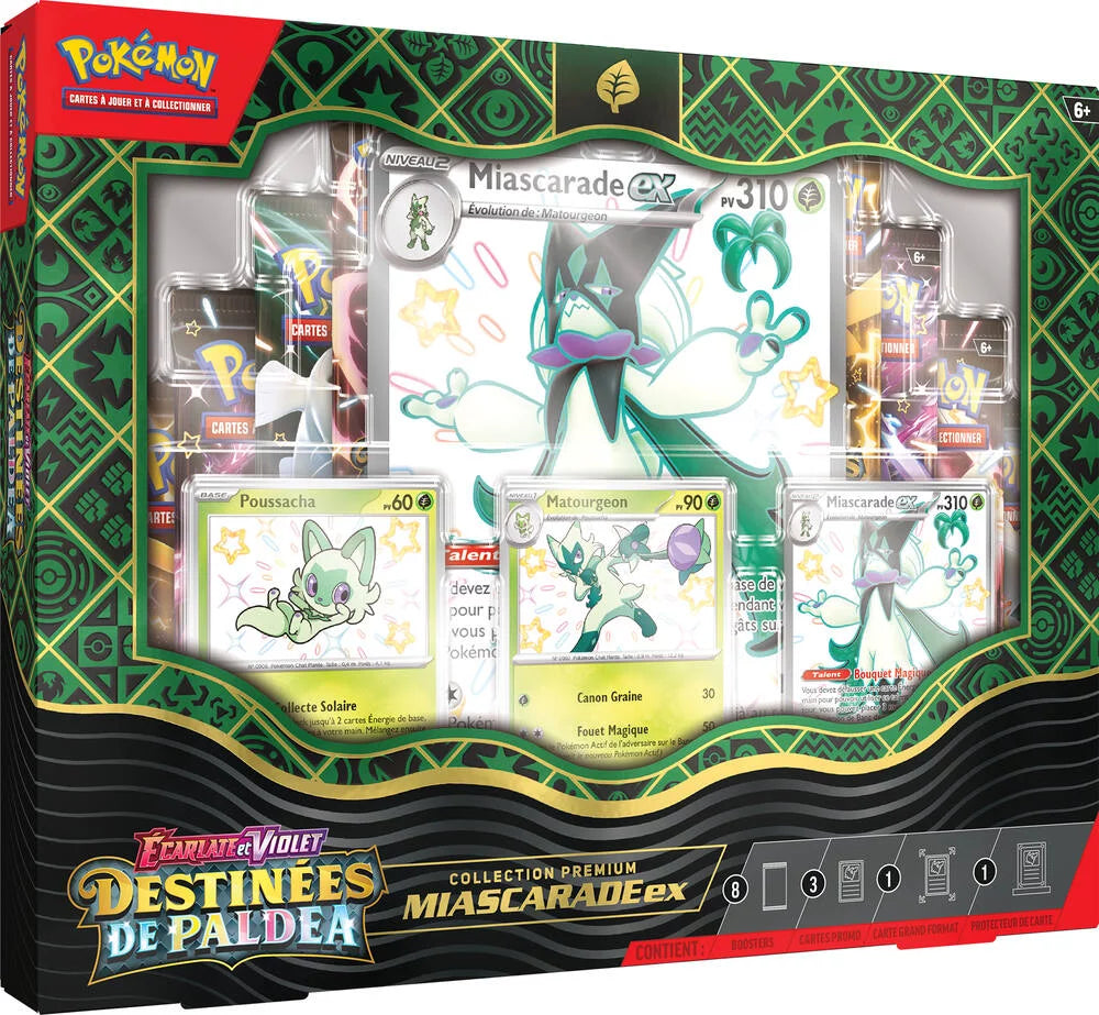 Coffret Premium MIASCARADE-EX EV 4.5 Destinées de Paldea [FR]