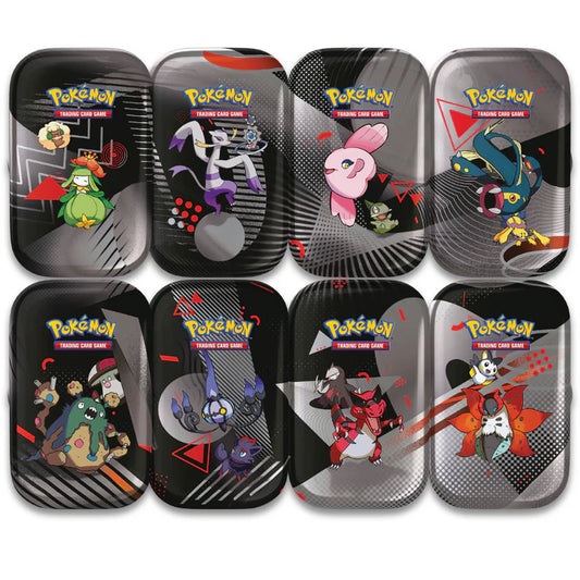 Display mini tins scellée Flamme Blanche/ Foudre noire EV10.5 [FR] Préco