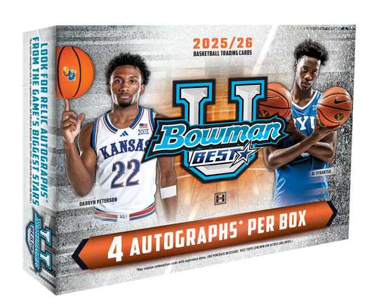 Topps 2025-26 Bowman University Best Basketball - Hobby Box