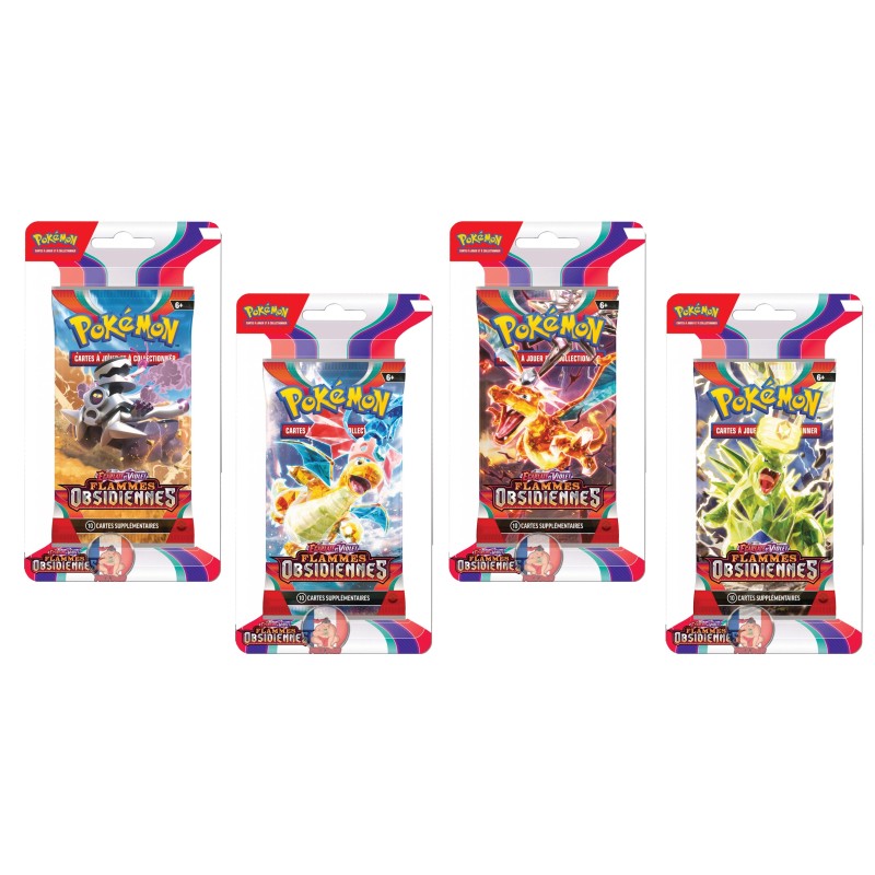ARTSET EV03 sous blister plastique : flammes obsidiennes [FR] (4 blisters)