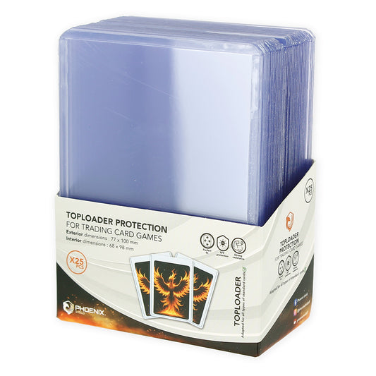 PROTECTIONS TOPLOADERS 35PT 3"X4" (X 25) STANDARD - PHOENIX SHIELD