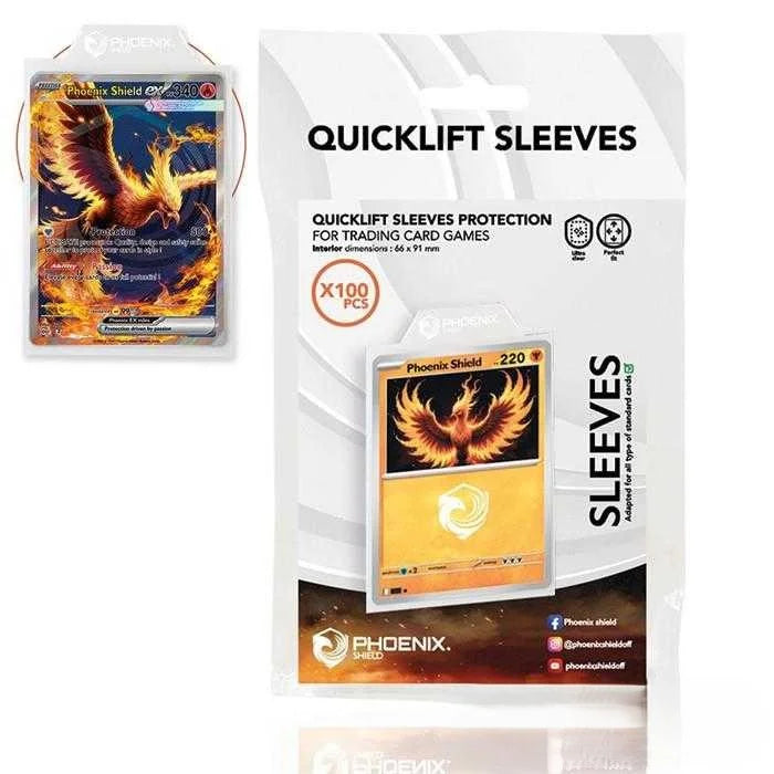 Sleeves avec languettes x100 : PHOENIX SHIELD